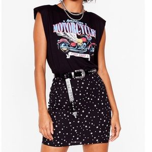 Nasty Gal Star Mini Skirt